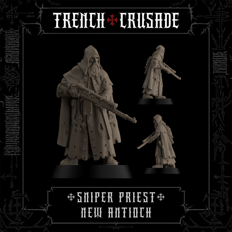 Trench Crusade - Sniper Priest w/rifle - Trench Pilgrims