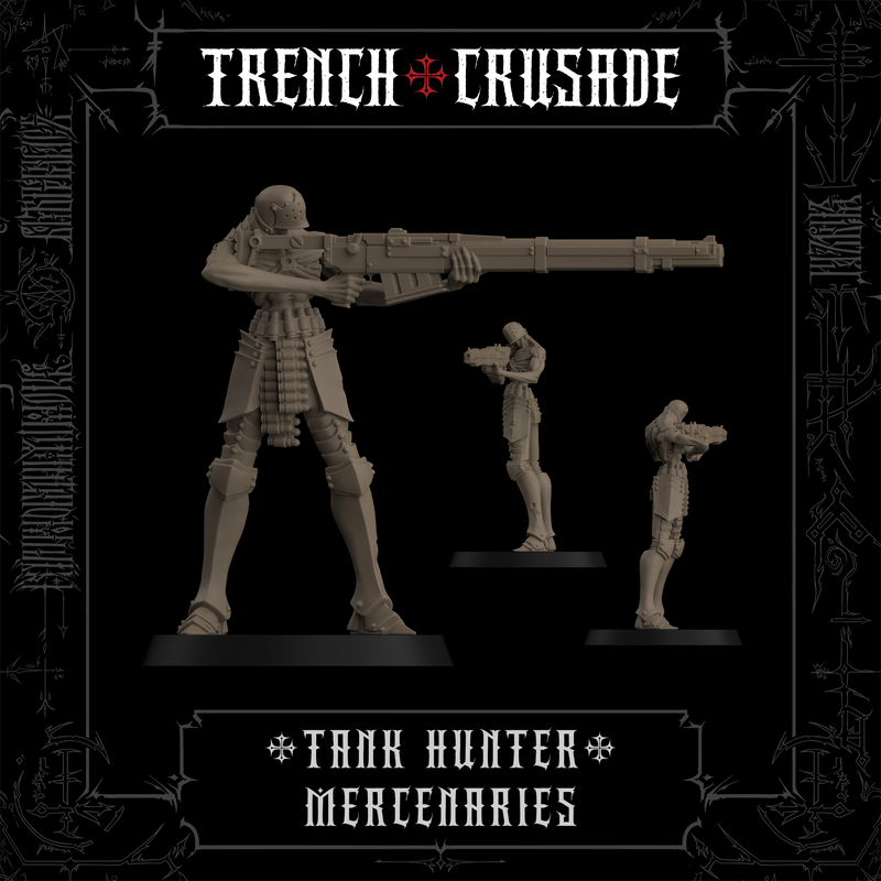 Trench Crusade - Communicant Tank Hunter (aiming) - Mercenaries