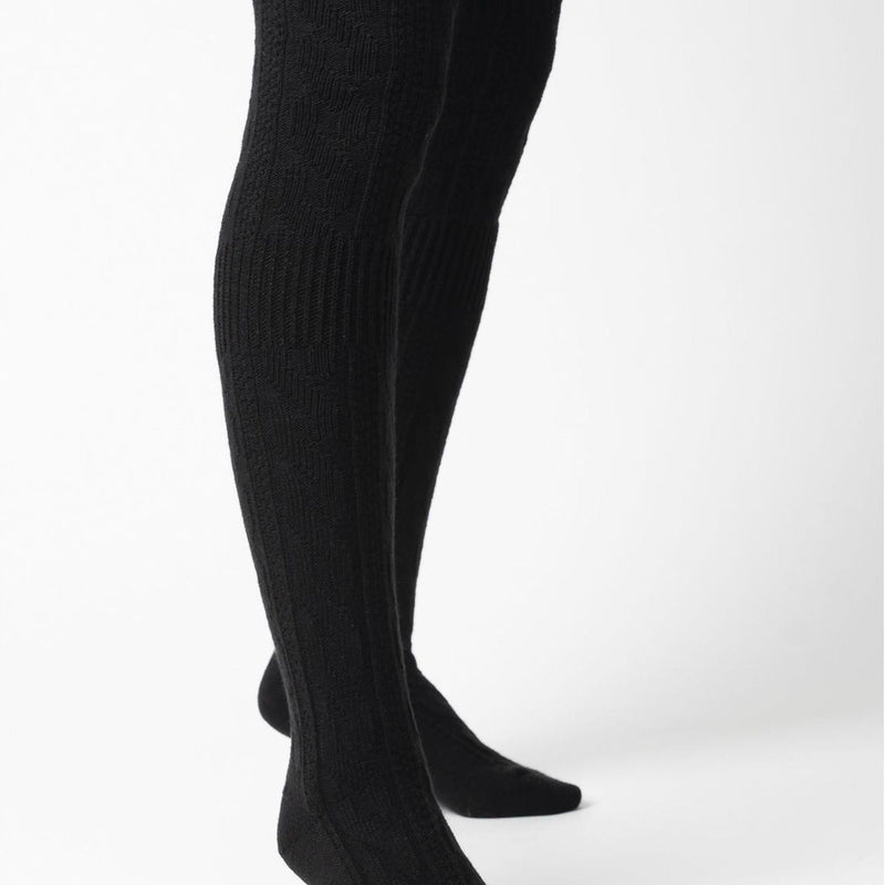 1 Pack Ladies Over The Knee Wool Socks (2 Sizes)