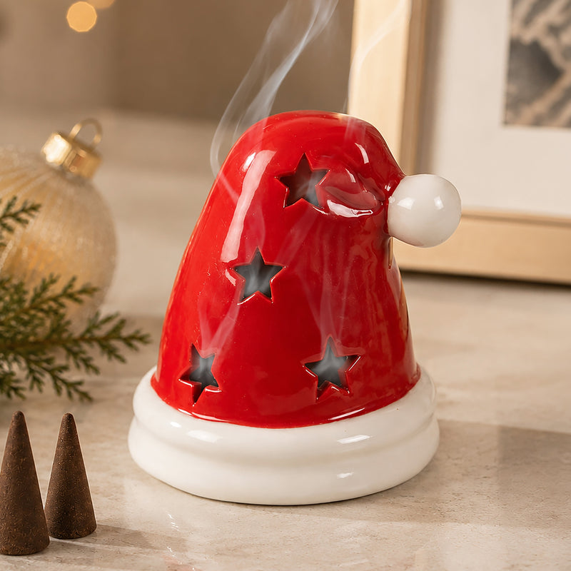 Santa Hat Incense Cone and Tealight Holder