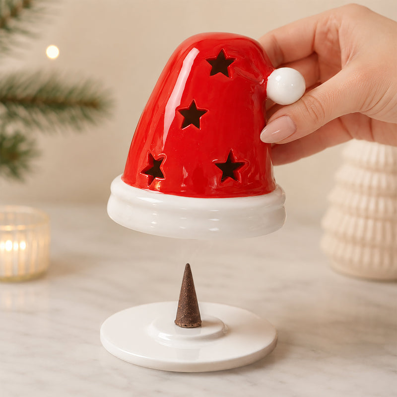 Santa Hat Incense Cone and Tealight Holder