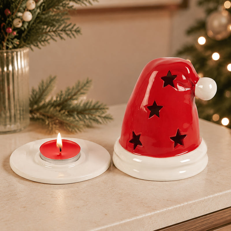 Santa Hat Incense Cone and Tealight Holder