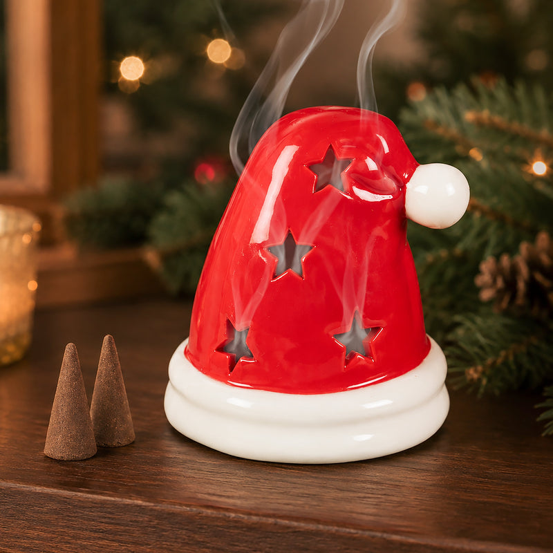 Santa Hat Incense Cone and Tealight Holder