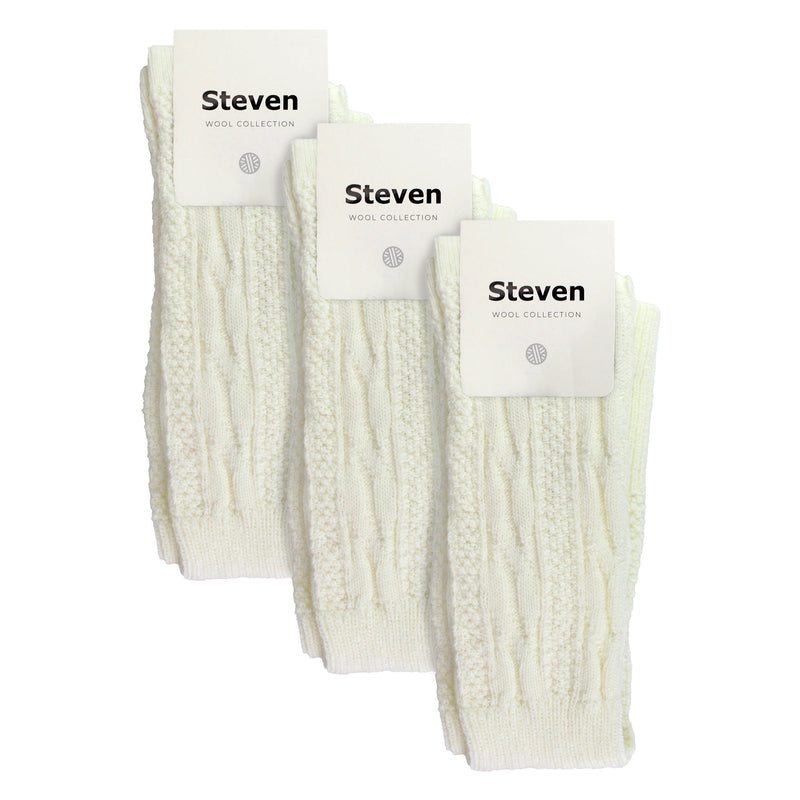 3 Pairs Ladies Extra Long Thigh High Over The Knee Wool Socks