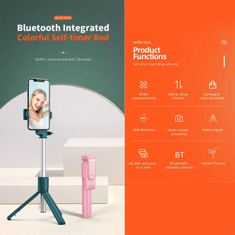 R1 Multifunctional Bluetooth Tripod Selfie Stick
