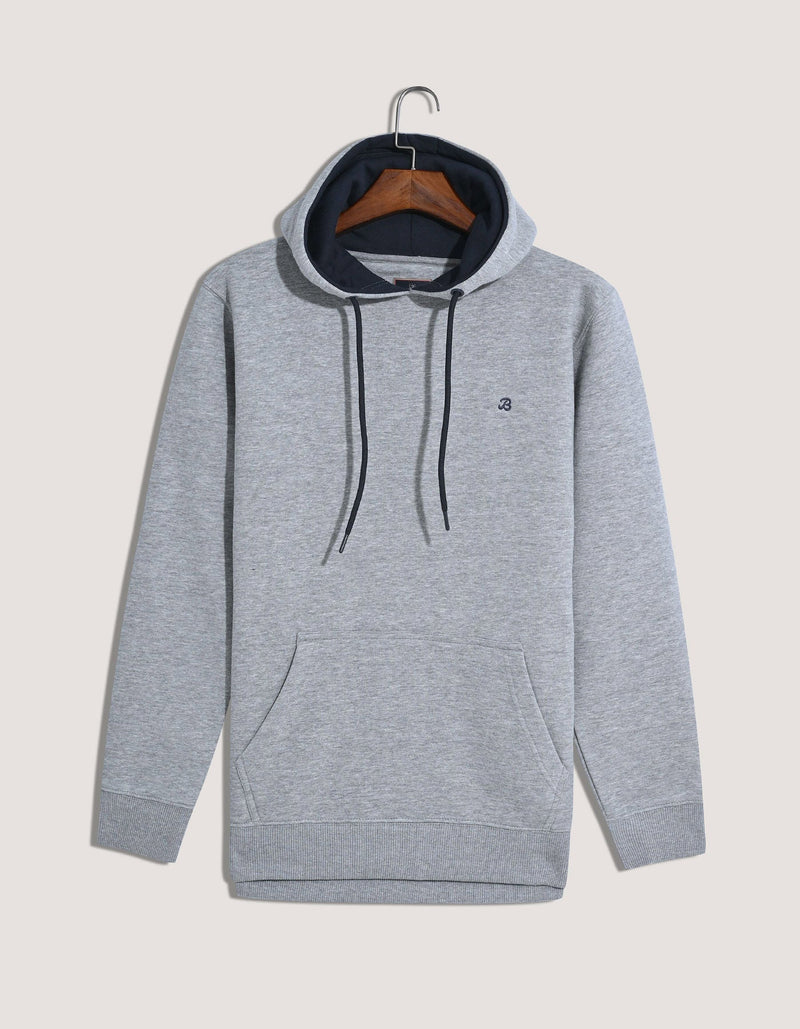 Heather Grey Pullover Fleece Hoodie