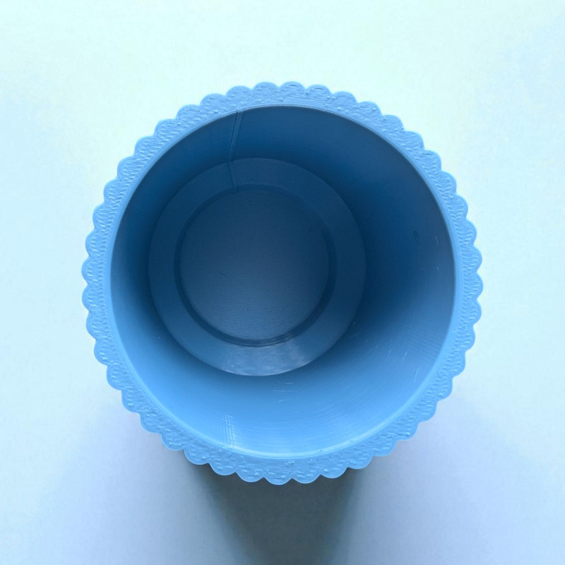 Ribbed Design Toothbrush Cups - Set of Two