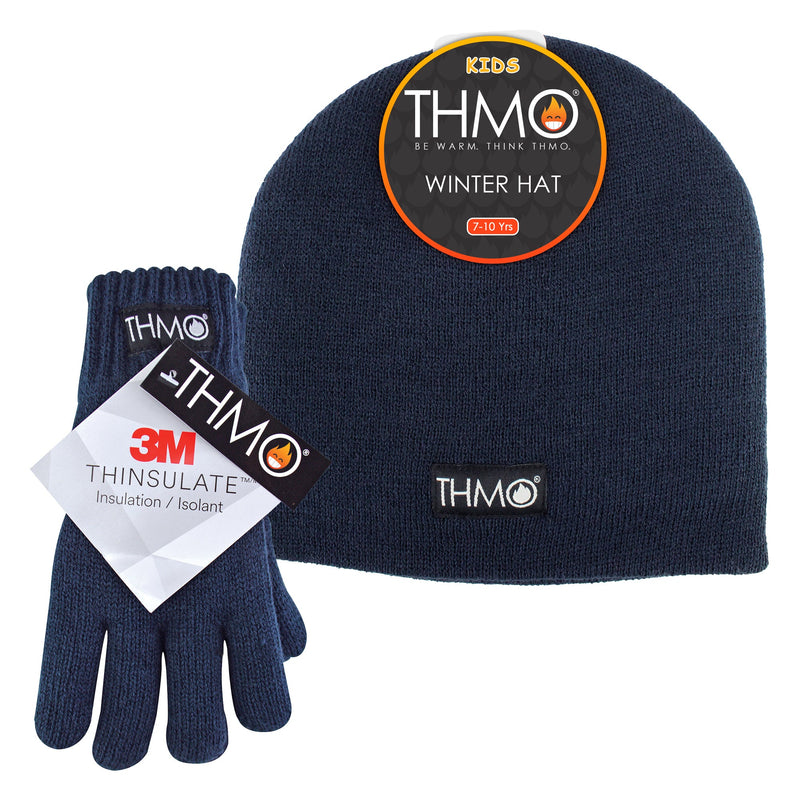Kids Thinsulate Hat & Gloves Winter Set