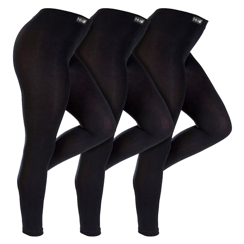 Kids 3 Pack Thermal Leggings with Thermal Brushed Inner