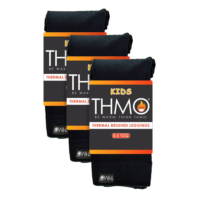 Kids 3 Pack Thermal Leggings with Thermal Brushed Inner