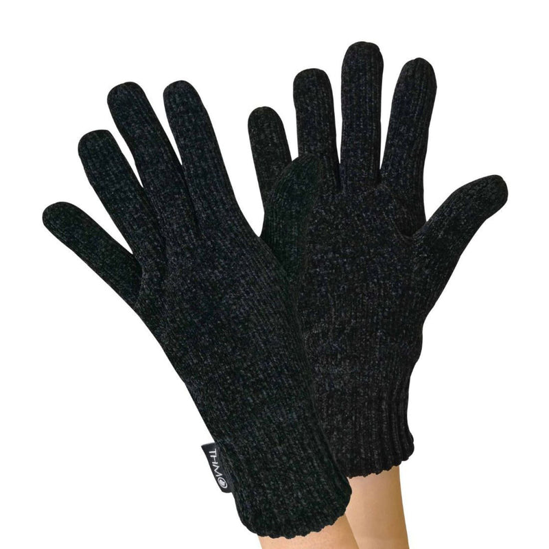 Ladies Outdoor Chenille 3M Fleece Lined Thinsulate Winter Gloves