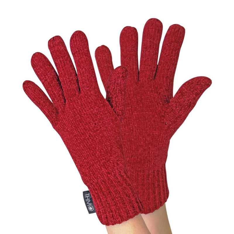 Ladies Outdoor Chenille 3M Fleece Lined Thinsulate Winter Gloves