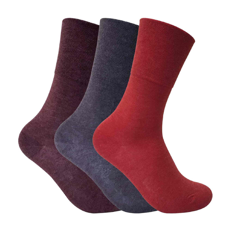 Ladies Thin Non Elastic Thermal Diabetic Socks (Multipack Options)