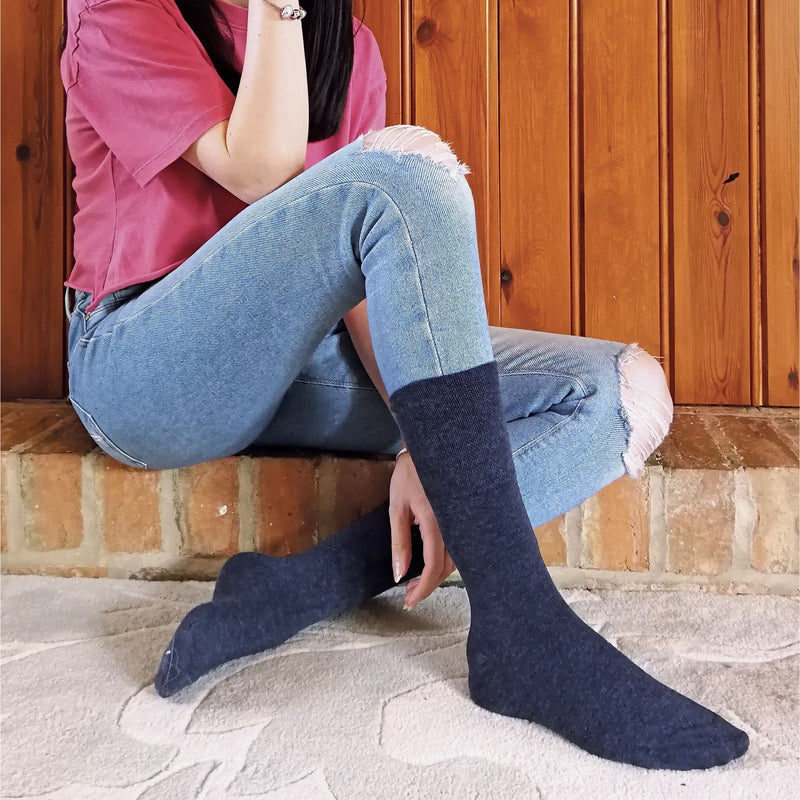Ladies Thin Non Elastic Thermal Diabetic Socks (Multipack Options)