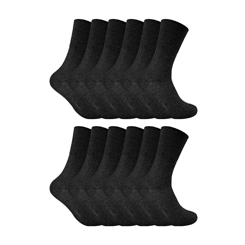 Ladies Thin Non Elastic Thermal Diabetic Socks (Multipack Options)
