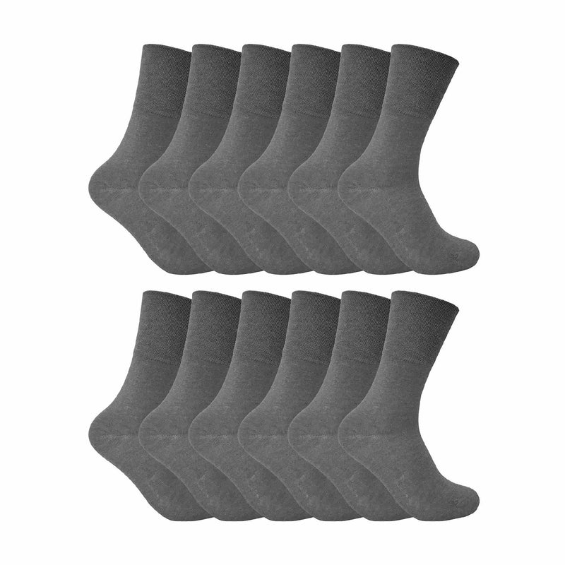 Ladies Thin Non Elastic Thermal Diabetic Socks (Multipack Options)