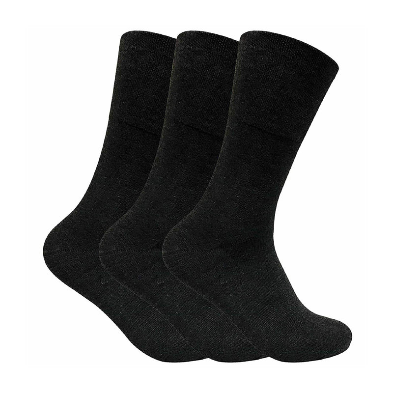 Mens Thin Non Elastic Thermal Diabetic Socks (Multipack Options)