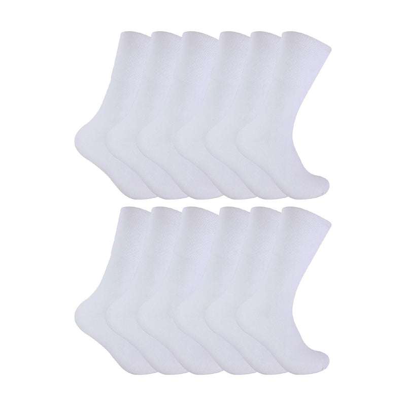 Mens Thin Non Elastic Thermal Diabetic Socks (Multipack Options)