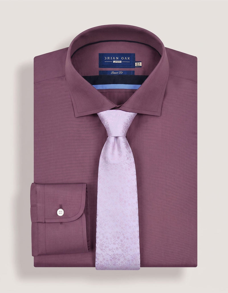 Men’s Baby Pink Floral Silk Tie