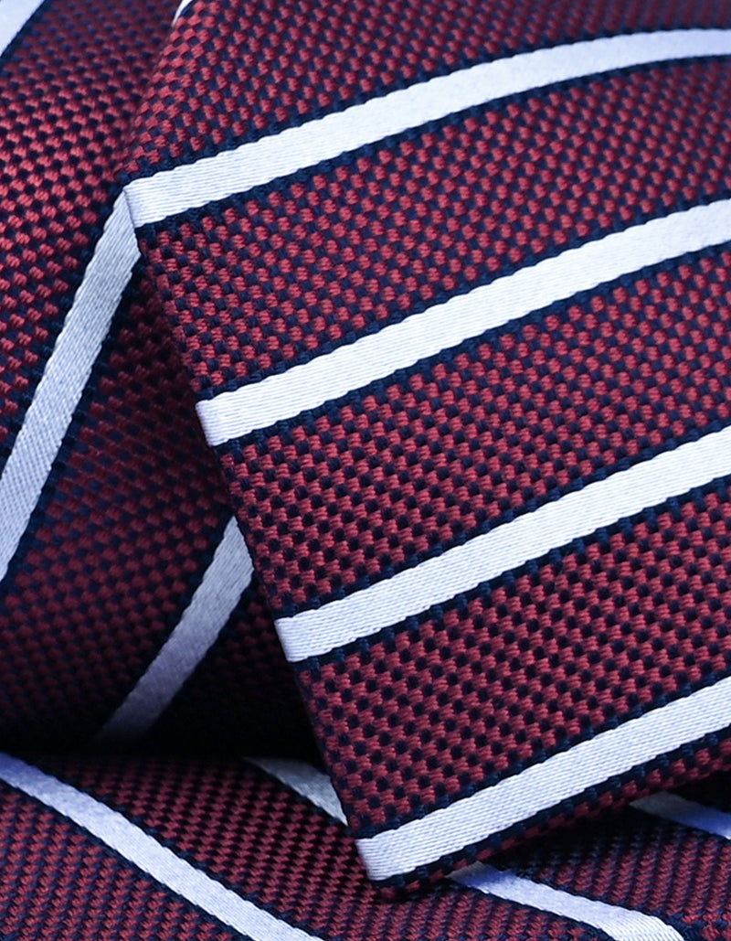 Maroon Regimental Silk Tie