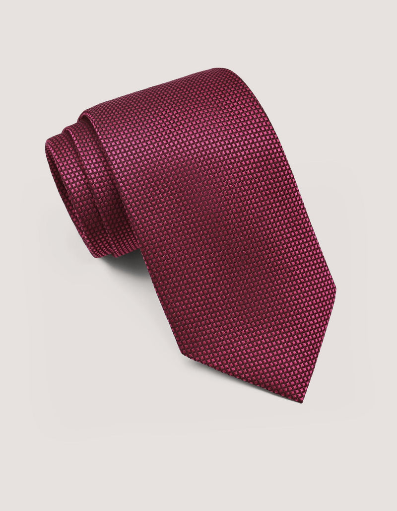 Dark Red Luxury Textured Tie