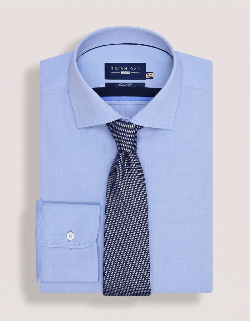 Silver Textured Silk Tie