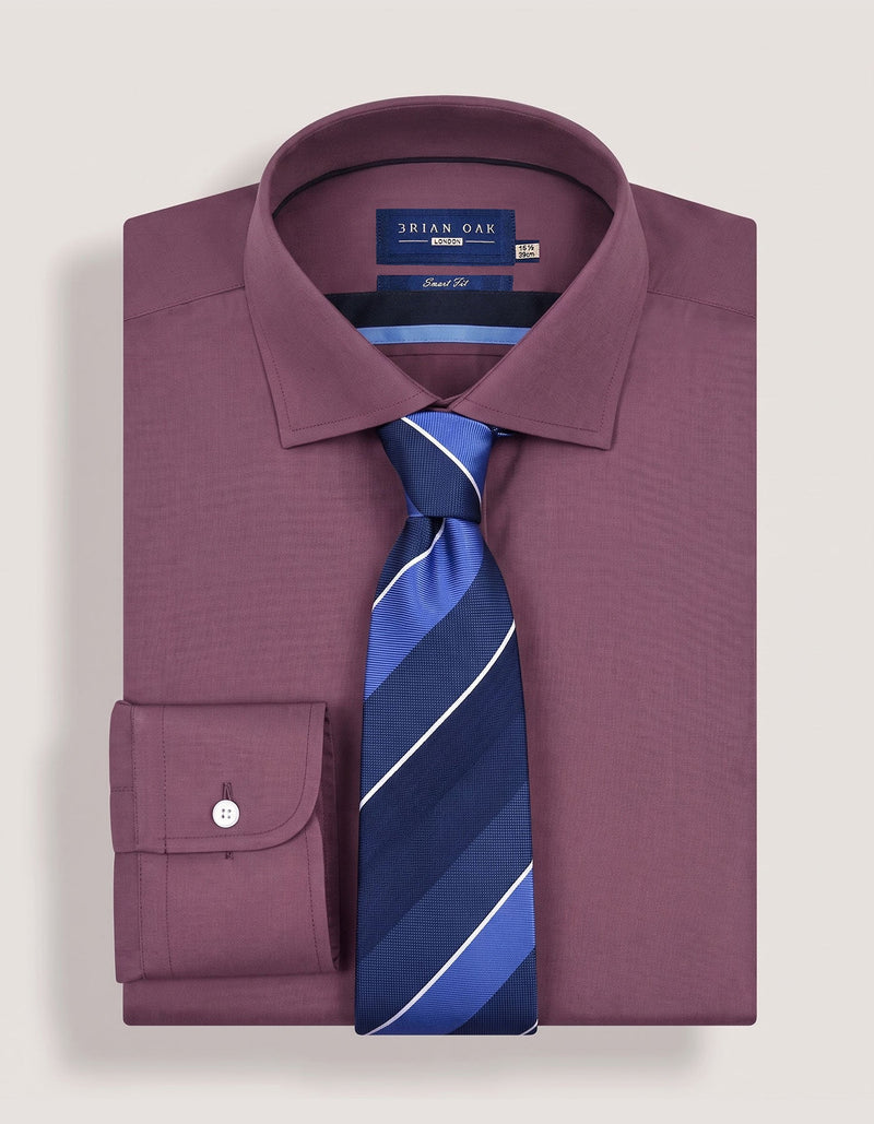 Space Blue Regimental Silk Tie