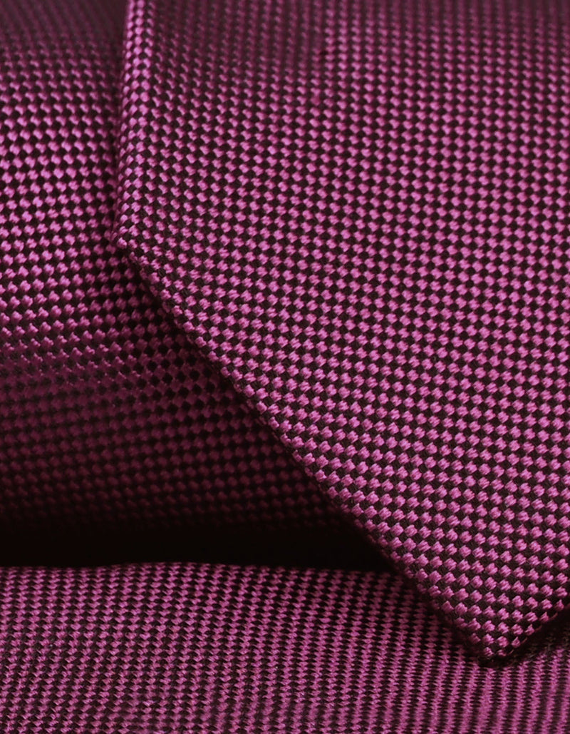 Self Printed Burgundy Silk Tie