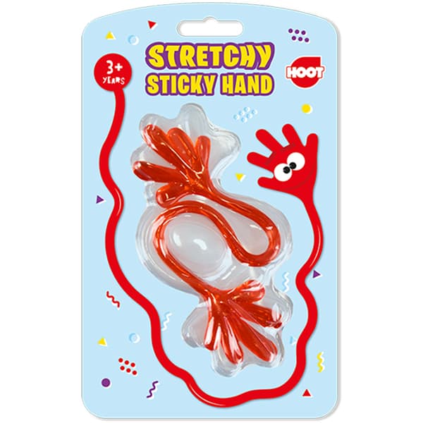 Stretchy Sticky Grabber Hand Practical Joke Toy for Children Ages 3+
