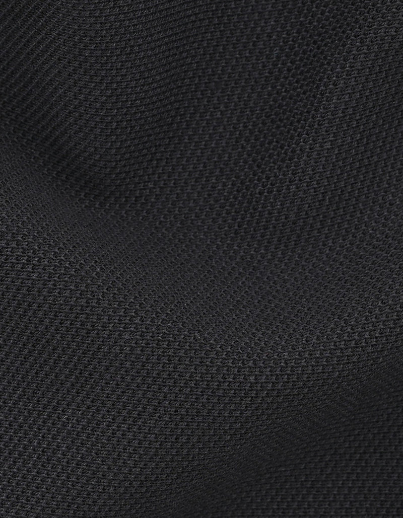 Black Regular Fit Cotton Polo Shirt