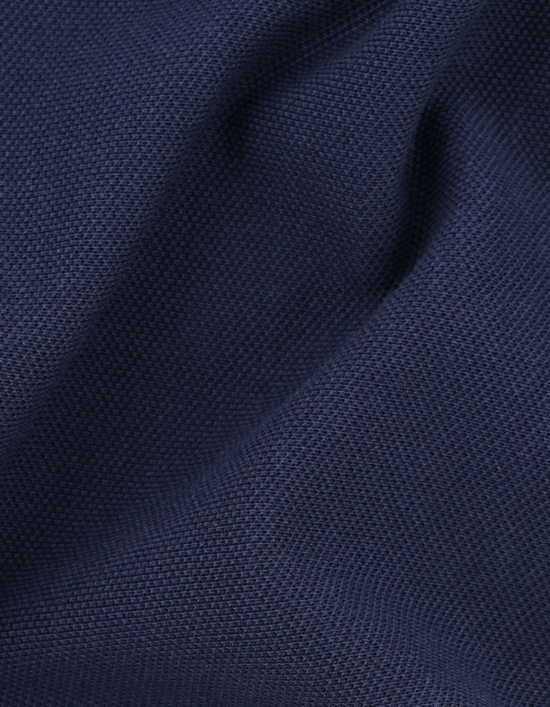 Navy Regular Fit Cotton Polo Shirt