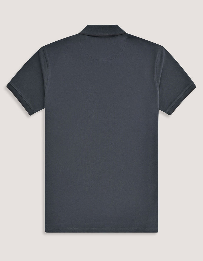Charcoal Grey Pique Polo Shirt