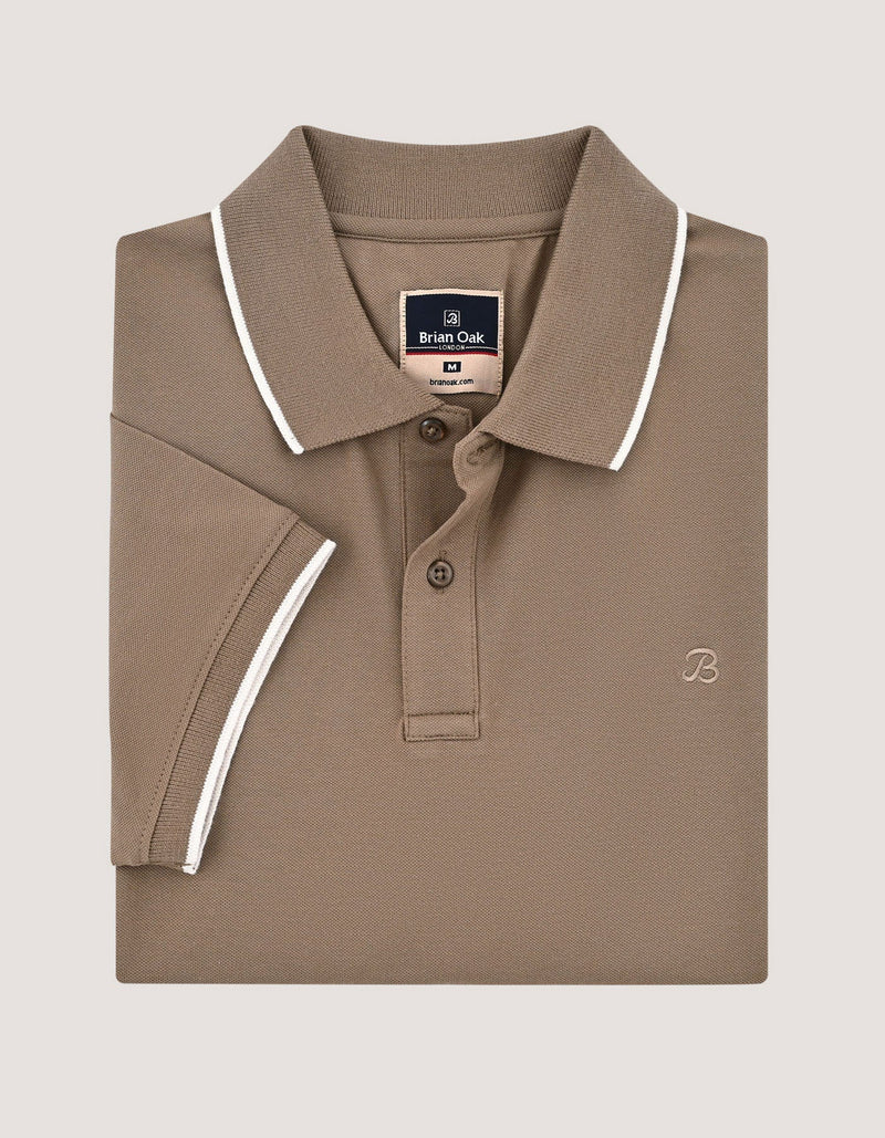 Camel Regular Fit  Polo Shirt