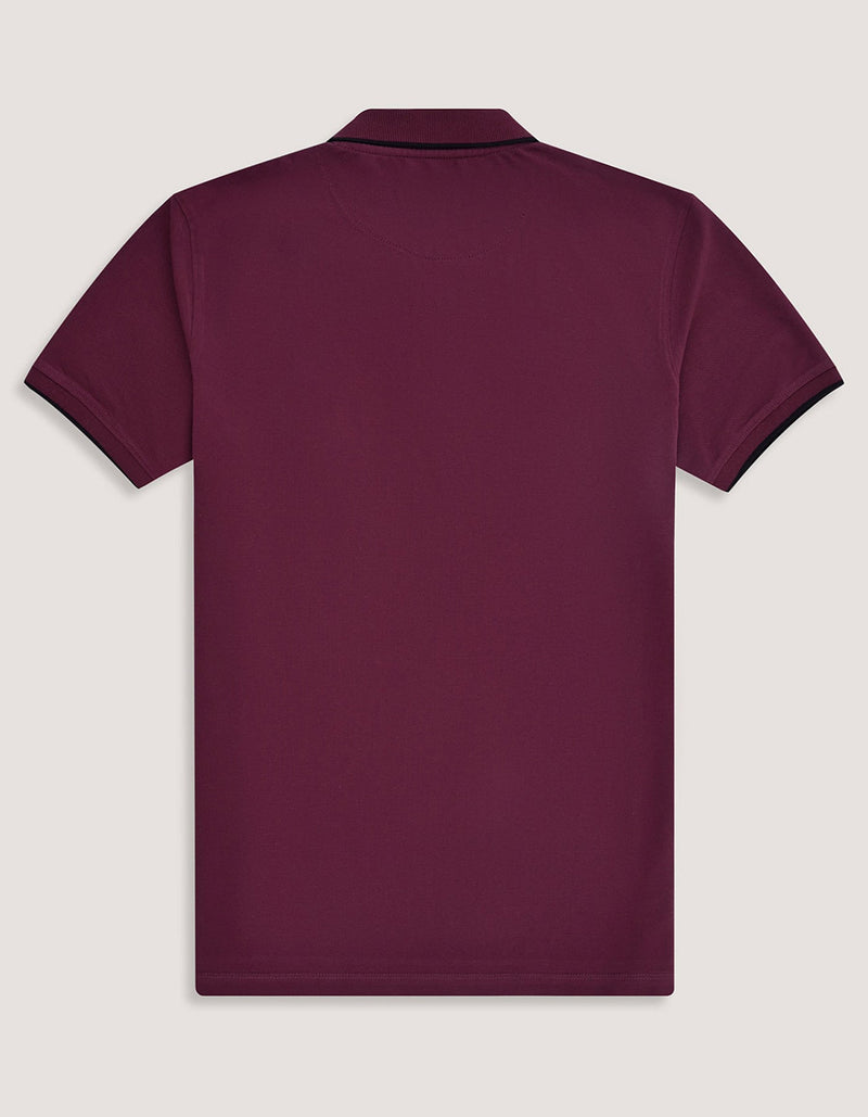 Regular Fit Maroon Cotton Polo Shirt