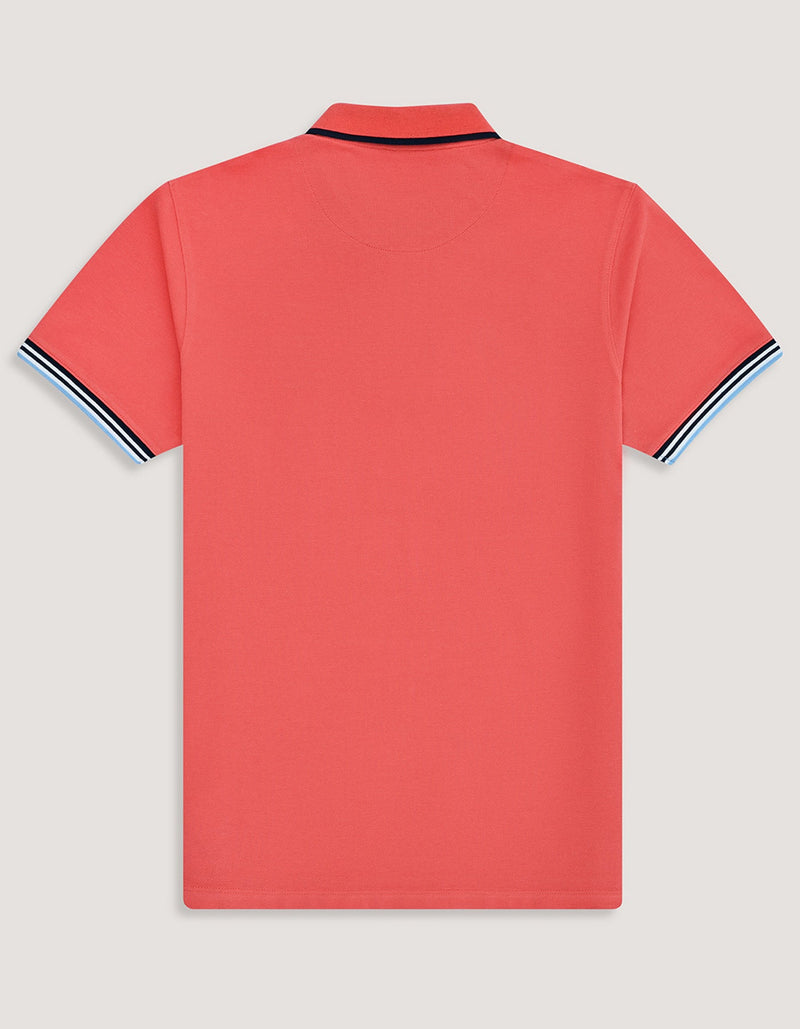 Coral Union Jack Polo Shirt