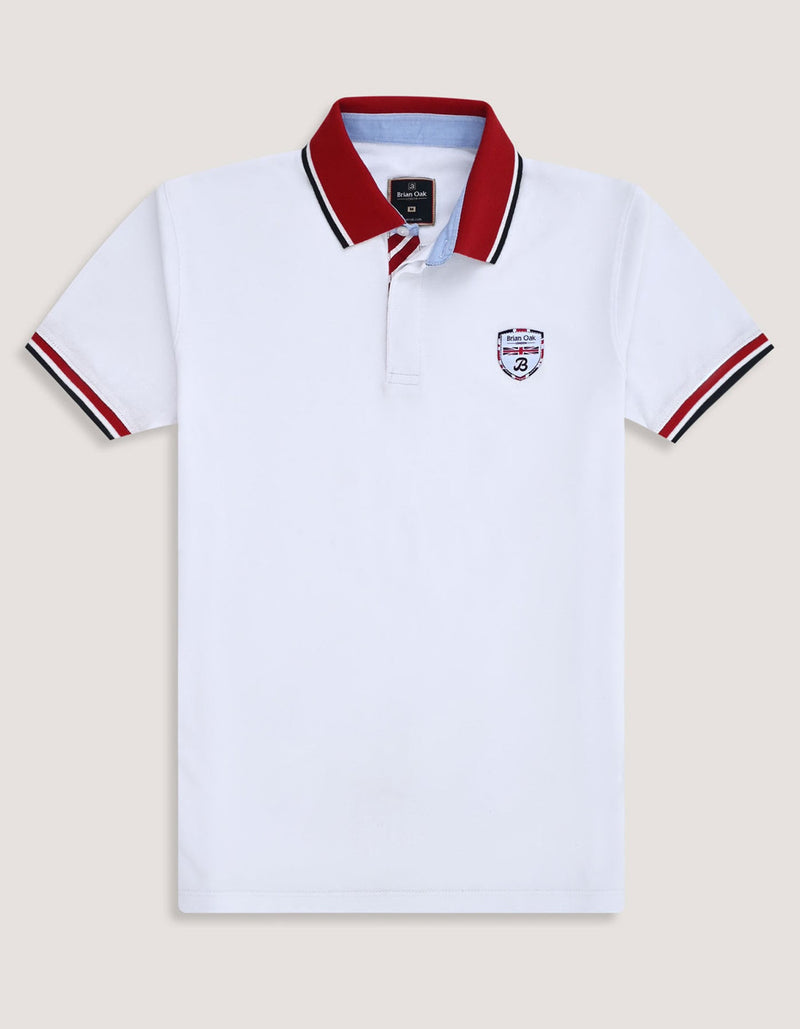 White Union Jack Polo Shirt
