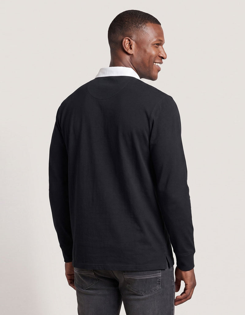 Black Classic Rugby Shirt