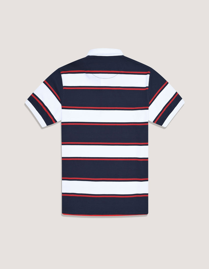 Contrast White Collar Polo Shirt