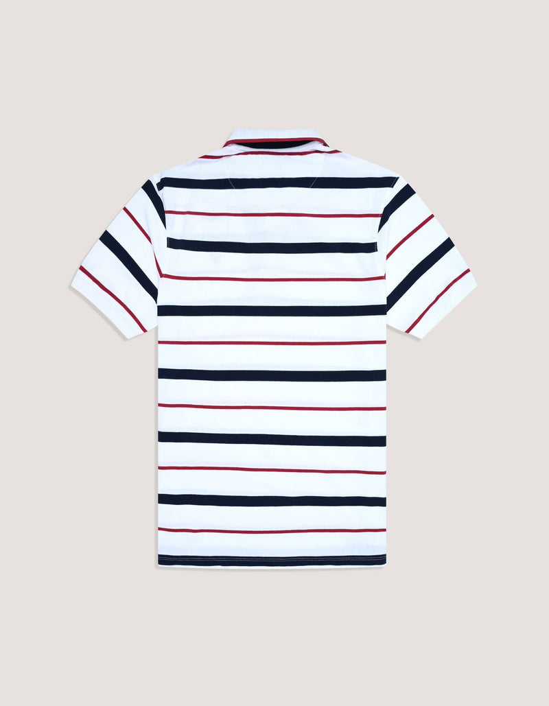 Multi-Striped Cotton Polo Shirt