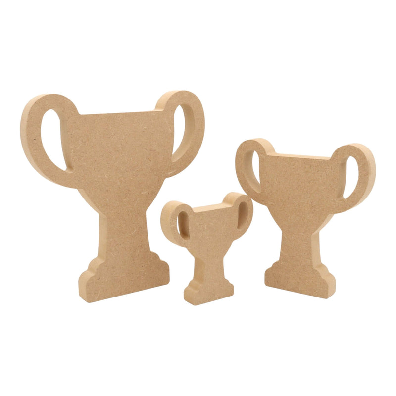 MDF Freestanding Trophy Cup Shape