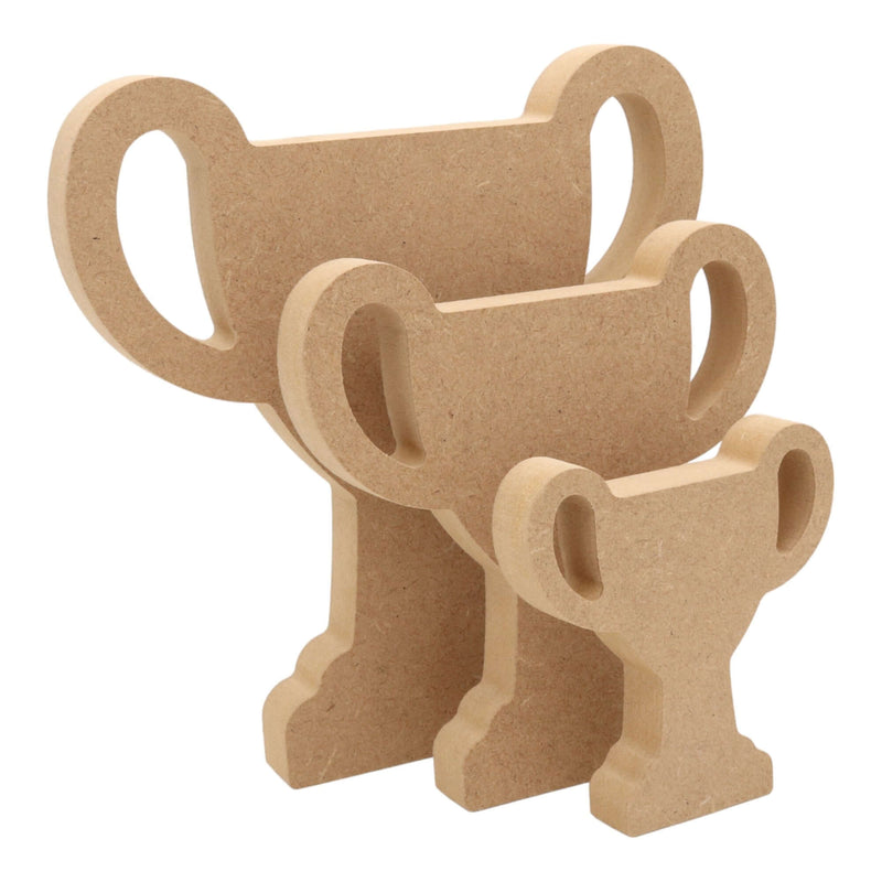 MDF Freestanding Trophy Cup Shape