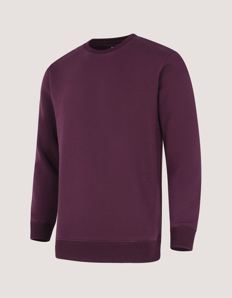 Classic Maroon Crewneck Sweatshirt