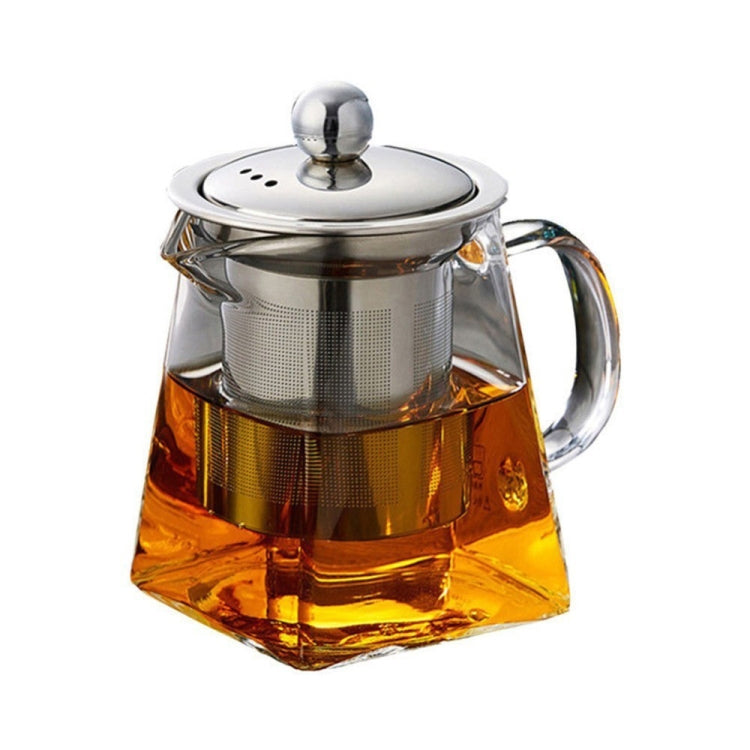 Stainless Steel Clear Heat Resistant Glass Filter Tea Pot, Capacity: 950ml, Capacity: 950ml