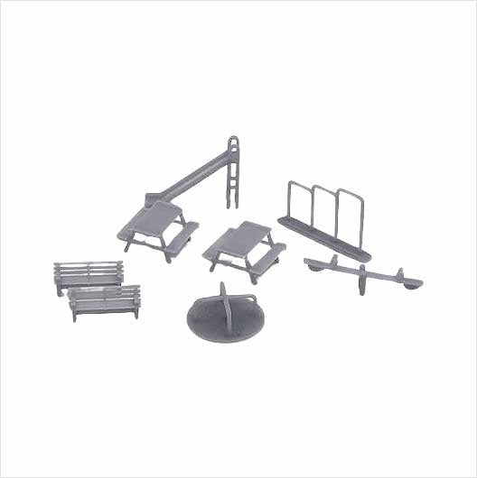 TT Scale Ready to Paint Playground Set (8 pack)