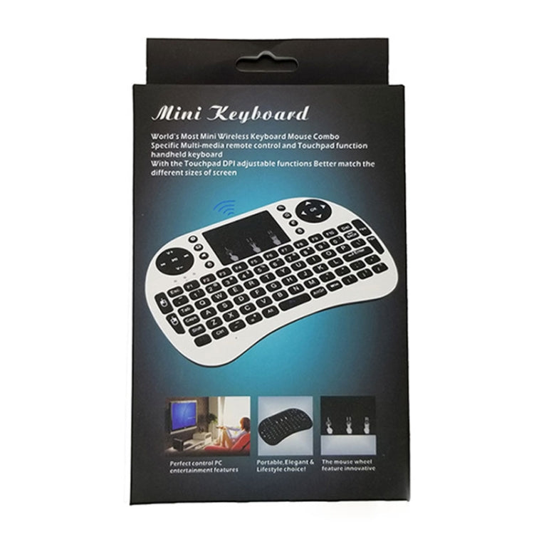 Support Language: Spanish i8 Air Mouse Wireless Keyboard with Touchpad for Android TV Box & Smart TV & PC Tablet & Xbox360 & PS3 & HTPC/IPTV, Spanish