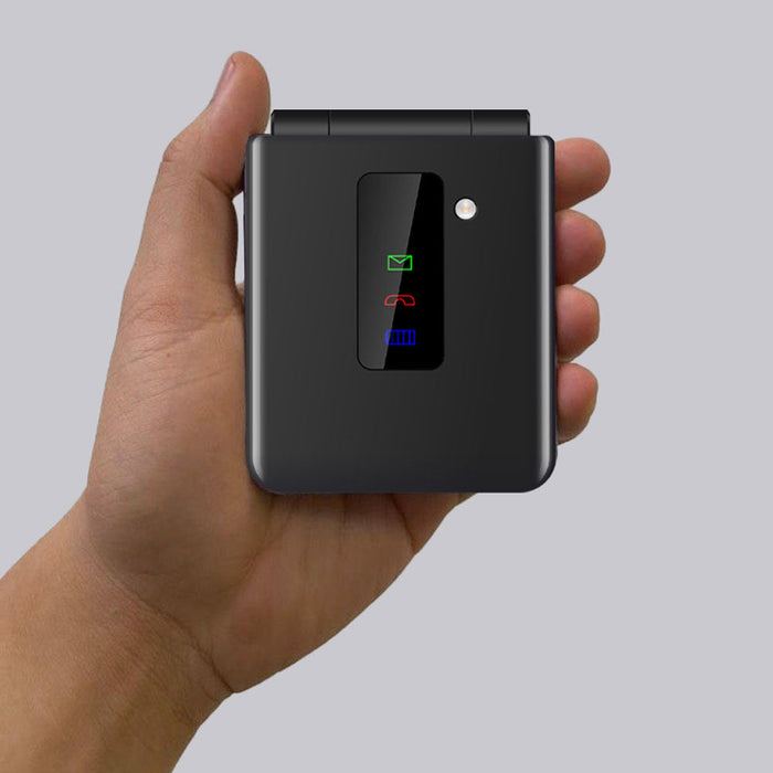 TTfone TT660 Flip Big Button Mobile with Vodafone SIM, USB C Mains Charger