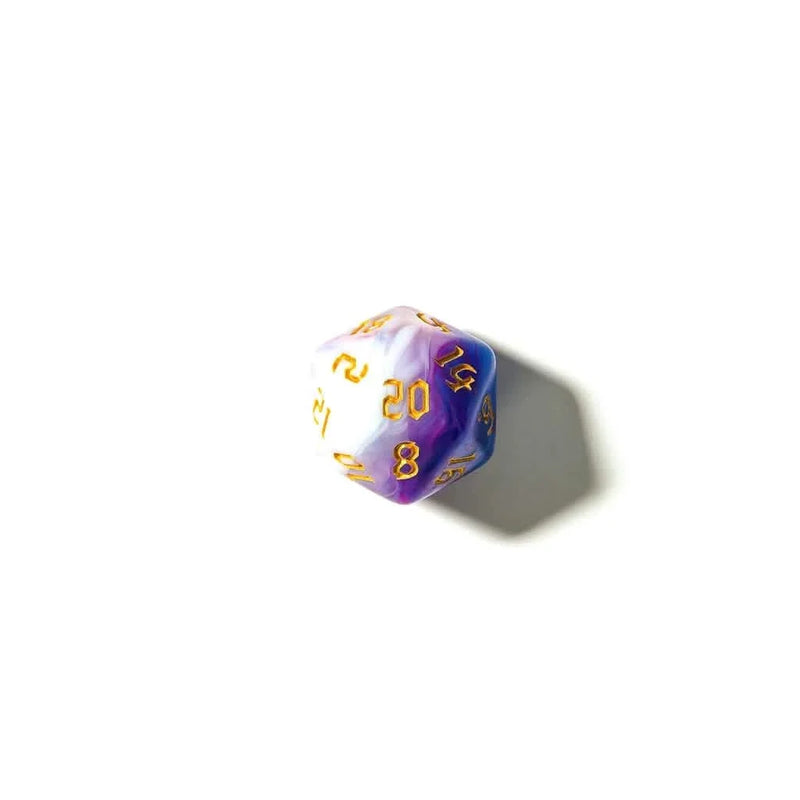 Ethereal Wave | Soft Edge Dice | Acrylic | 7 Piece Set