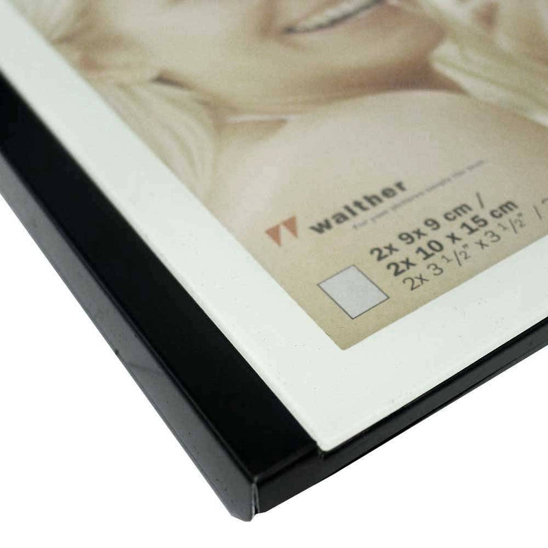 Walther Jive Multiple Aperture 3.5" Square Photo Frame For 3 Photos