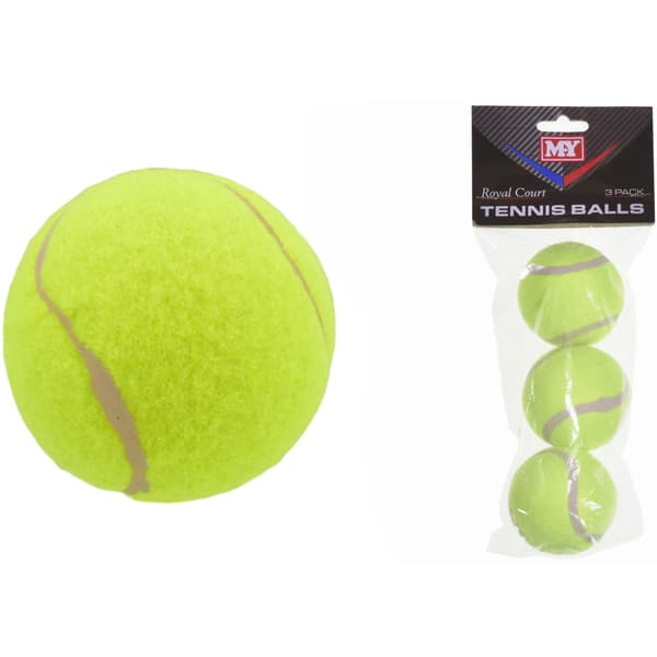 Pack of 3 Classic Tennis Balls Outdoor Sports Toy for Ages 3 and Up