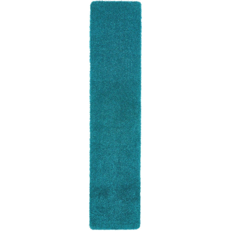 Washable Teal Shaggy Rug